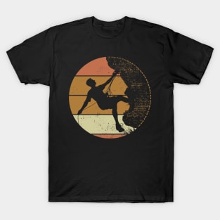 Retro Vintage Climbing The Mountain Climber Vintage T-Shirt